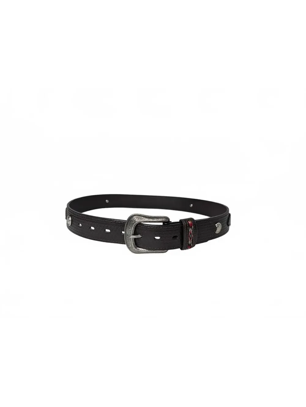 Western Leather Belt with Aztec Pattern Size M (31-33)‎